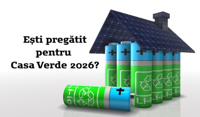 Casa Verde 2026 și baterii de stocare pentru sistem fotovoltaic rezidențial
